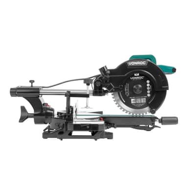 VONROC PRO Glidande kap och geringssåg – 255mm – Multi-material | Med laser och LED-ljus