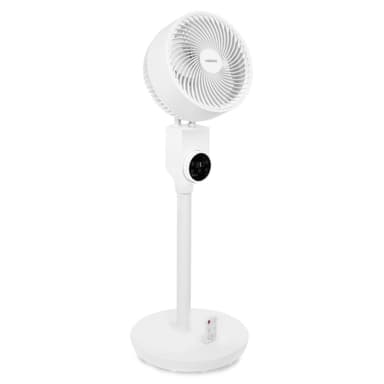 VONROC BREEZE Golvfläkt – Tyst -  88cm – Vit | Inkl. fjärrkontroll