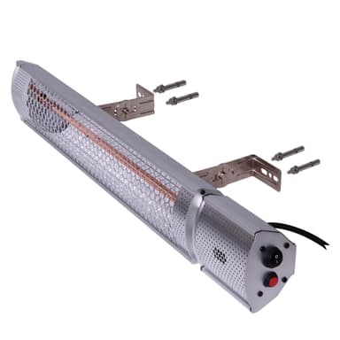 VONROC Värmare Marsili 2000W – med fjärrkontroll | Silver