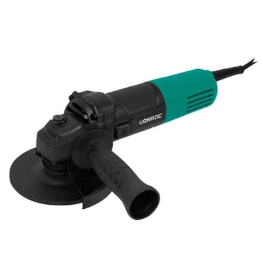 VONROC PRO Vinkelslip 850W – Ø125mm – mjukstart | Inkl. sidohandtag