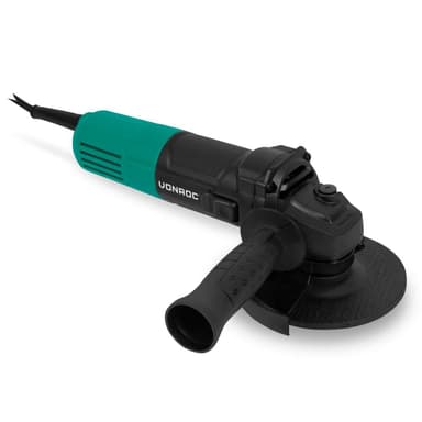 VONROC PRO Vinkelslip 850W – Ø125mm – mjukstart | Inkl. sidohandtag