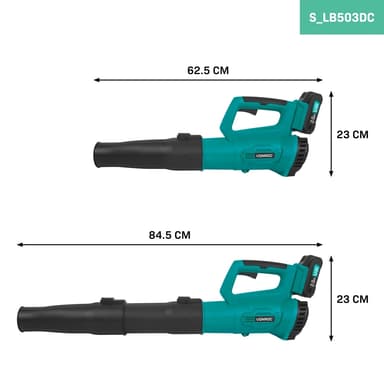 VONROC Batteridriven Lövblås 20V – Axial design | Inkl. 2.0Ah batteri och laddare