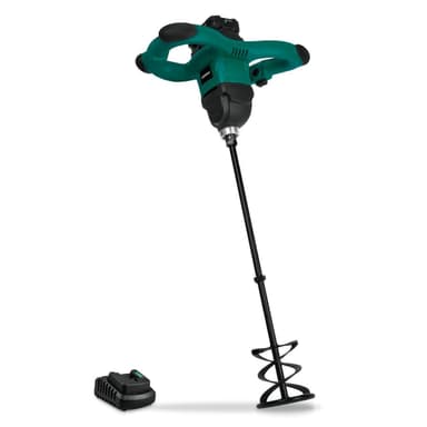 VONROC Färg / cementblandare 20V – 2.0Ah | Inkl. Batteri och snabbladdare