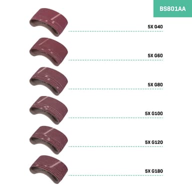 VONROC Slipband – 75x457mm – 30st | För BS501AC