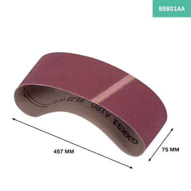VONROC Slipband – 75x457mm – 30st | För BS501AC
