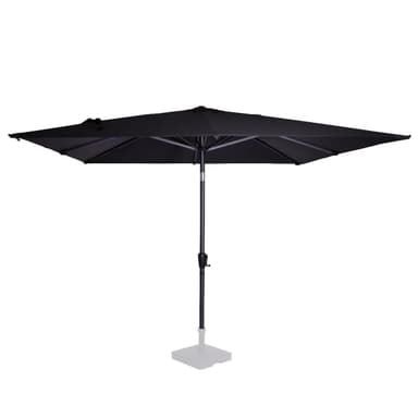 VONROC Premium parasoll Rosolina 280x280cm - Inkl. parasollöverdrag - Fyrkantigt parasoll - Tiltbart - UV-beständig duk - Svart