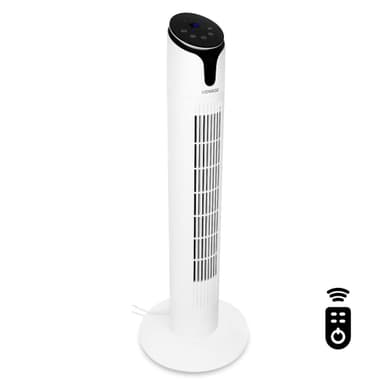 VONROC Lyxig pelarfläkt – 86cm – vit | Inkl. fjärrkontroll