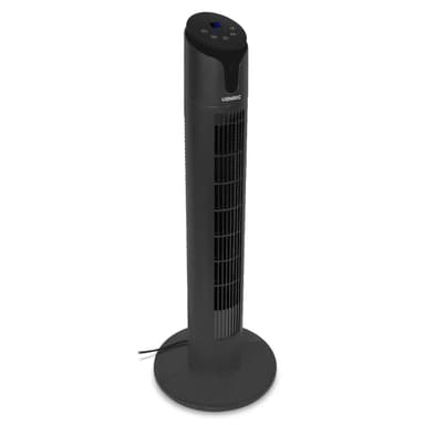 VONROC Lyxig pelarfläkt – 86cm – svart | Inkl. fjärrkontroll