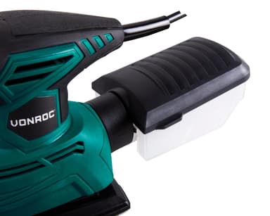 VONROC Multislip – detaljslip 130W | Inkl. dammuppsamlare