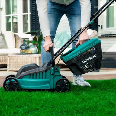VONROC Gräsklippare 1300W 32cm klippbredd - Grästrimmer 300W Ø230mm klippdiameter