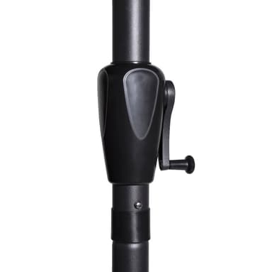 VONROC Premium parasoll Rosolina 280x280cm - Inkl. parasollöverdrag - Fyrkantigt parasoll - Tiltbart - UV-beständig duk - Svart