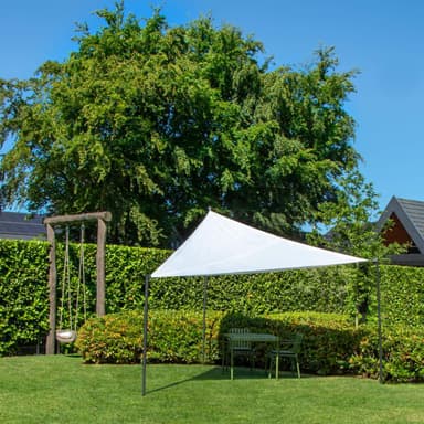 VONROC Solsegel triangel – Premium - ∆ 360cm | Vit