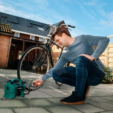 VONROC Kompressor 20V – 12V – 2.0Ah| Inkl. 2 batterier och laddare
