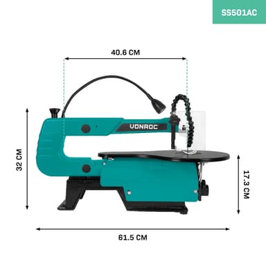 VONROC Figursåg 120W | Inkl. 6 sågblad