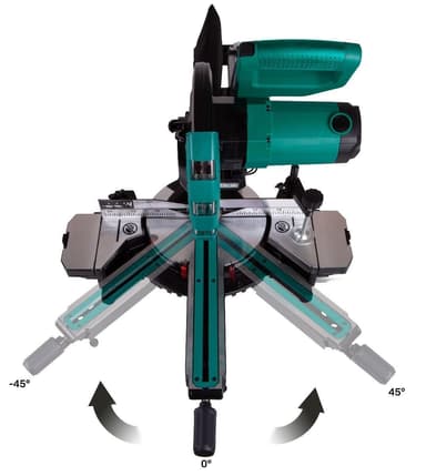 VONROC Kap- och Geringssåg 2000W – 216mm | Med laser och LED belysning