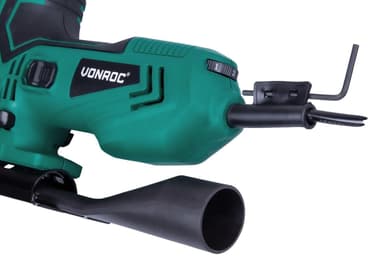 VONROC Sticksåg 550W | Ergonomisk gummerat handtag – Utsugsadapter och fyra pendelfunktioner