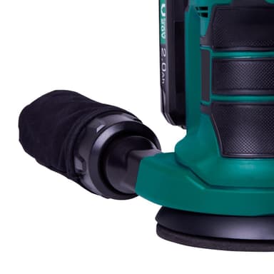VONROC Excentrisk slipmaskin 20V – 2.0Ah | Inkl. 2 Batterier och snabbladdare