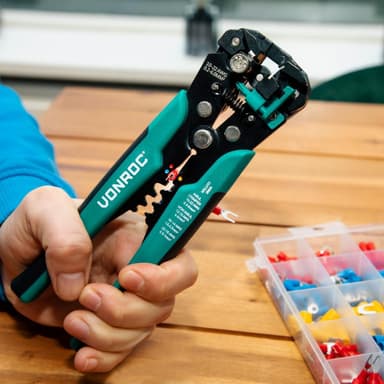 VONROC Professionell automatisk kabelskaltång | Inkl. 270 tillbehör