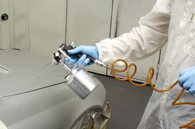 FERM Färgpistol med kopp – Pneumatisk – 750cc