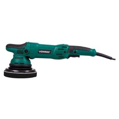 VONROC Dual action polermaskin 1050W – 150mm | Inkl. 7 poleringssvampar