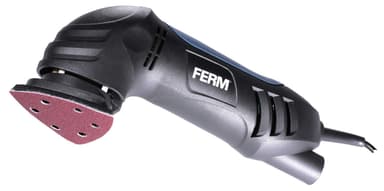 FERM Delta slipmaskin 280 W – med 6-delad sandpappersset (P80) och dammutsugningsadapter