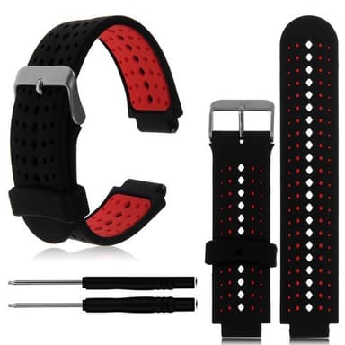 Klockarmband för Garmin Forerunner Svart+röd