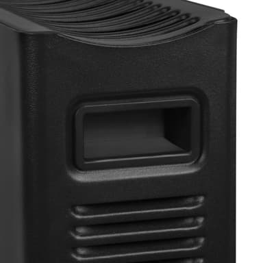 VONROC Konvektorelement – 2000W – Svart | Turbofläkt & två värmeinställningar