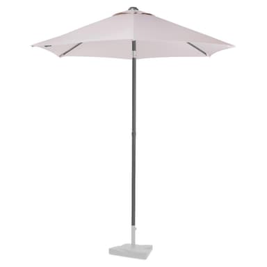 VONROC Premium parasoll Torbole Ø200cm - Inkl. parasollöverdrag - Runt parasoll - UV-beständig duk - Beige