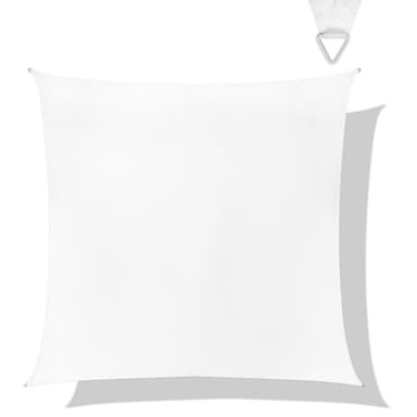 VONROC Solsegel kvadrat – Premium – 360x360cm | Vit