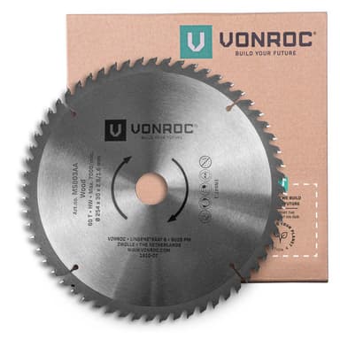 VONROC Sågblad till geringssåg 254 x 30mm – 60T | universal