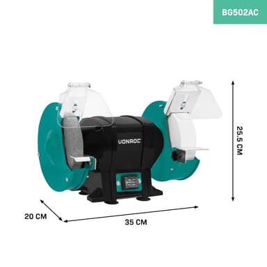 VONROC Bänkslipmaskin 250W – Ø150mm