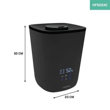 VONROC Luftfuktare 4,5 liter – Ultrasonic – UV- sterilisering | Inkl. fjärrkontroll