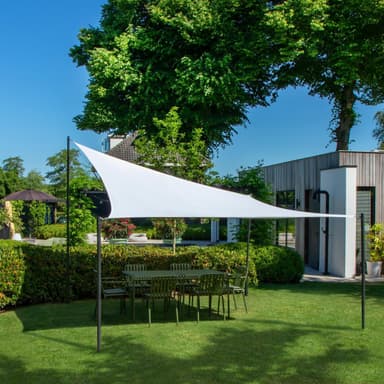 VONROC Solsegel kvadrat – Premium – 360x360cm | Vit