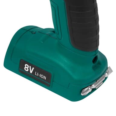 VONROC Batteridriven borrmaskin 8V | Inkl. laddare och 50mm dubbel skruvbits