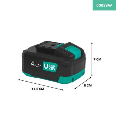 VONROC Batteri 20V – 4.0Ah | Dubbelriktad USB-C-port