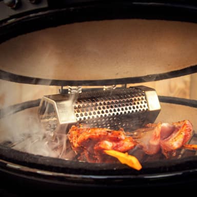 VONROC BBQ rökrör – rostfritt stål | Inkl. Rengöringsborste