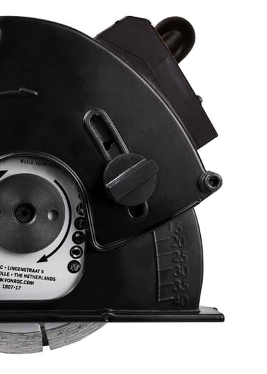 VONROC Betongspårfräs 1700W – 150mm med laser | Inkl. 2 diamantskivor