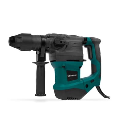 VONROC Borrhammare 1500W – 6 Joule – SDS plus – 4 funktioner | Inkl. Borrar och mejslar