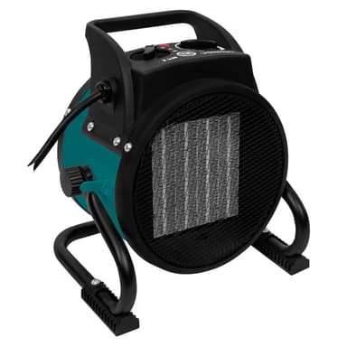 VONROC Elektrisk värmefläkt 1000W/2000W – Keramisk – Grön