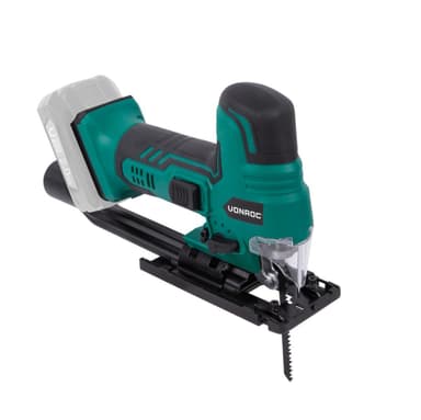 VONROC Sticksåg 20V – Ergonomiskt stavhandtag | Exkl. Batteri och snabbladdare