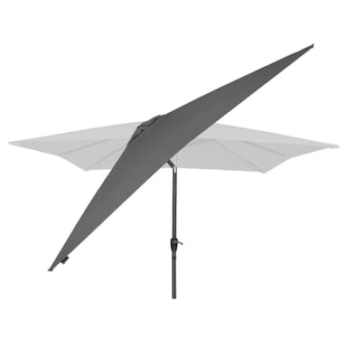 VONROC Premium parasoll Rosolina 280x280cm - Inkl. parasollöverdrag - Fyrkantigt parasoll - Tiltbart - UV-beständig duk - Grå