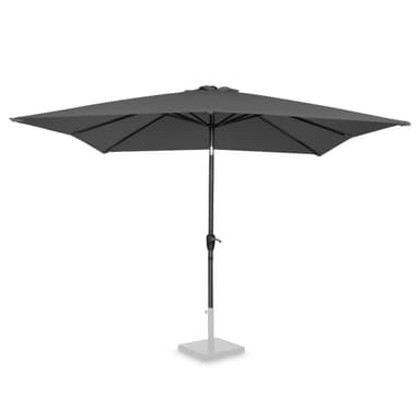 VONROC Premium parasoll Rosolina 280x280cm - Inkl. parasollöverdrag - Fyrkantigt parasoll - Tiltbart - UV-beständig duk - Grå