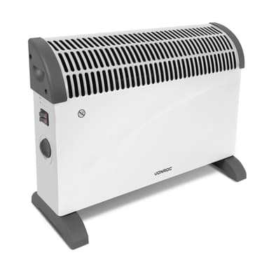 VONROC Konvektorelement – 2000W – Vit | Justerbar termostat