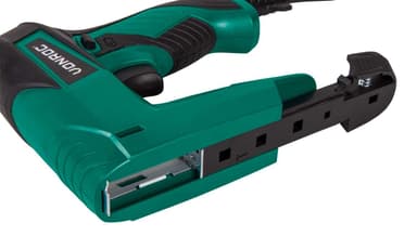 VONROC Elektrisk häftpistol - komplett set - Inkl. 900 häftklamrar och 300 nålar