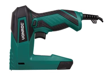 VONROC Elektrisk häftpistol - komplett set - Inkl. 900 häftklamrar och 300 nålar
