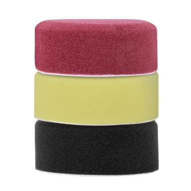 VONROC Poleringssvamp - startset – 75mm – 6st