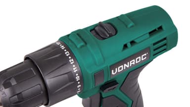 VONROC Borrskruvdragre 16V - 1.5Ah | Inkl. Batteri och laddare