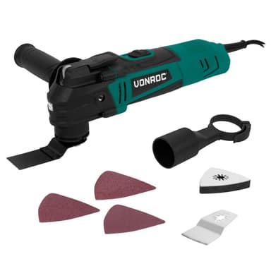 VONROC Oscillerade multiverktyg 350W | Inkl. Tillbehör