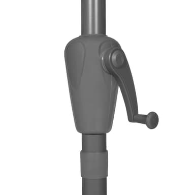 VONROC Premium parasoll Iseo 460x270cm - Inkl. parasollöverdrag  - dubbelsidigt parasoll - UV-resistent duk - Beige