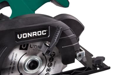 VONROC Cirkelsåg 20V - 150mm | Exkl. Batteri och snabbladdare